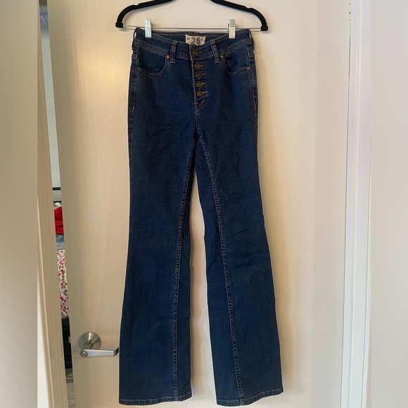 Free People Denim - Free People We The Free Button Fly Flare Jeans
